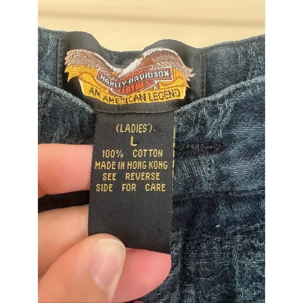 Harley Davidson Woman’s Pants Size Large 100% Cotton